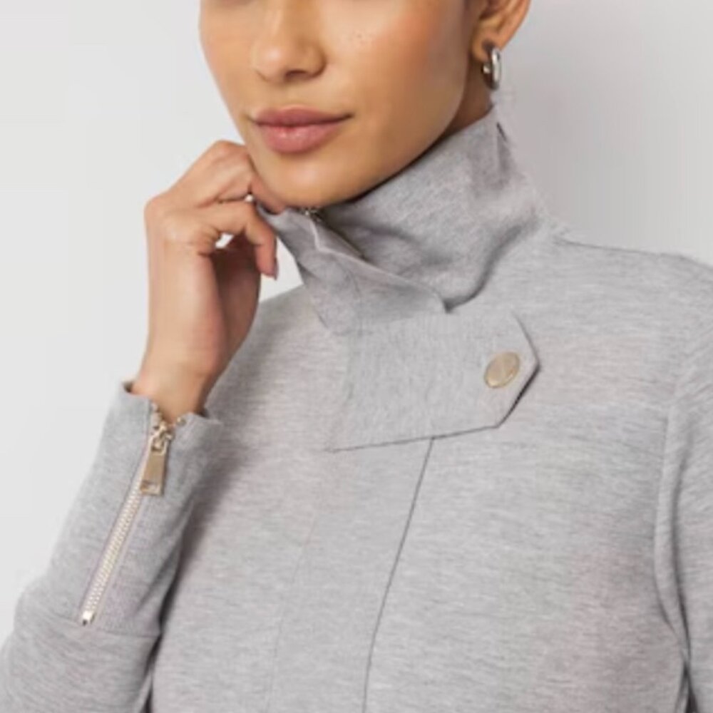 NWT WHBM Belted Moto Cardigan - Picture 2 of 7